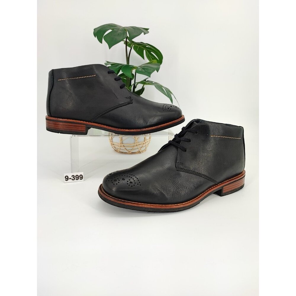 Wolky Cayenne Men's Size 10.5 US Leather Black Chukka Oxford Shoes Casual 2186